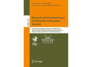 9783319990392 - Research and Practical Issues of Enterprise Information Systems Kartoniert (TB)