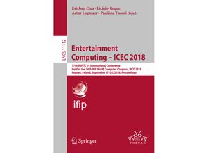 9783319994253 - Entertainment Computing - ICEC 2018 Kartoniert (TB)