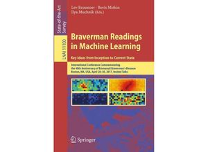 9783319994918 - Braverman Readings in Machine Learning Key Ideas from Inception to Current State Kartoniert (TB)