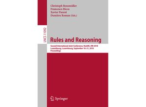 9783319999050 - Rules and Reasoning Kartoniert (TB)