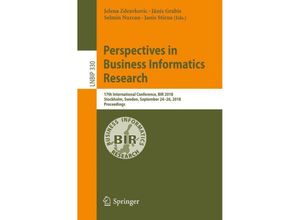 9783319999500 - Perspectives in Business Informatics Research Kartoniert (TB)