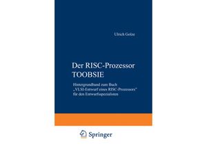 9783322895523 - Der RISC-Prozessor TOOBSIE - Ulrich Golze Kartoniert (TB)