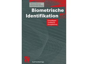 9783322908445 - DuD-Fachbeiträge   Biometrische Identifikation Kartoniert (TB)