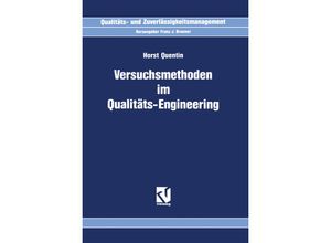 9783322909206 - Versuchsmethoden im Qualitäts-Engineering - Horst Quentin Kartoniert (TB)