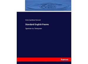 9783337006037 - Standard English Poems - Henry Spackman Pancoast Kartoniert (TB)