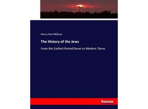 9783337007379 - The History of the Jews - Henry Hart Milman Kartoniert (TB)