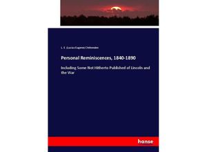 9783337010034 - Personal Reminiscences 1840-1890 - Lucius E Chittenden Kartoniert (TB)