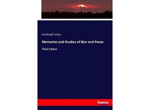 9783337013257 - Memories and Studies of War and Peace - Archibald Forbes Kartoniert (TB)