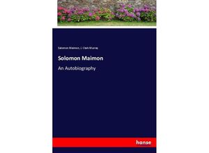 9783337013905 - Solomon Maimon - Salomon Maimon J Clark Murray Kartoniert (TB)