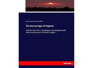 9783337014650 - The Baronetage of England - Richard Johnson Edward Kimber Kartoniert (TB)