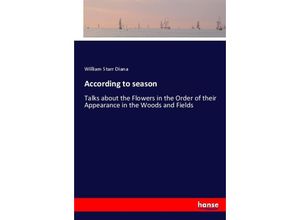 9783337026516 - According to season - William Starr Diana Kartoniert (TB)