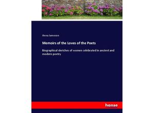 9783337029074 - Memoirs of the Loves of the Poets - Anna Jameson Kartoniert (TB)