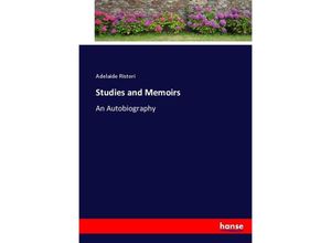 9783337029197 - Studies and Memoirs - Adelaide Ristori Kartoniert (TB)