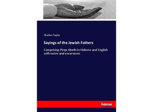 9783337036805 - Sayings of the Jewish Fathers - Charles Taylor Kartoniert (TB)