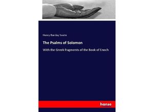 9783337037802 - The Psalms of Solomon - Henry Barclay Swete Kartoniert (TB)