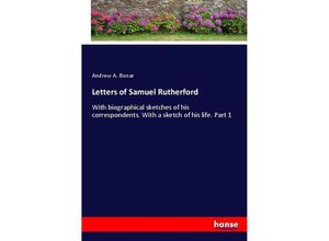 9783337042370 - Letters of Samuel Rutherford - Andrew A Bonar Kartoniert (TB)