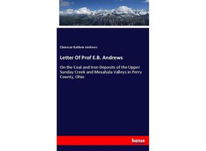 9783337047023 - Letter Of Prof EB Andrews - Ebenezer Baldwin Andrews Kartoniert (TB)