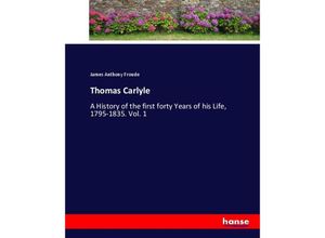 9783337061265 - Thomas Carlyle - James A Froude Kartoniert (TB)