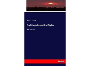 9783337070878 - English philosophical Styles - Wilson Stuart Kartoniert (TB)