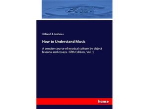 9783337084806 - How to Understand Music - William SB Mathews Kartoniert (TB)