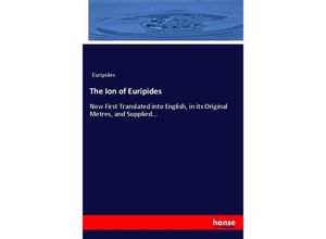 9783337139896 - The Ion of Euripides - Euripides Kartoniert (TB)