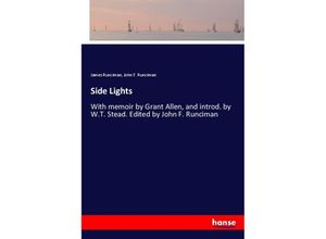 9783337147839 - Side Lights - James Runciman John F Runciman Kartoniert (TB)