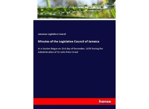 9783337163303 - Minutes of the Legislative Council of Jamaica - Jamaican Legislative Council Kartoniert (TB)