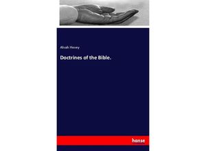 9783337171926 - Doctrines of the Bible - Alvah Hovey Kartoniert (TB)