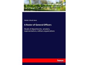 9783337175092 - A Roster of General Officers - Charles Colcock Jones Kartoniert (TB)