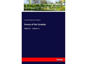 9783337189129 - Census of the Canadas - Can Board of Registration and Statistics Kartoniert (TB)