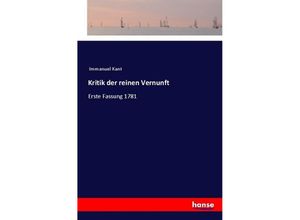 9783337199906 - Kritik der reinen Vernunft - Immanuel Kant Kartoniert (TB)