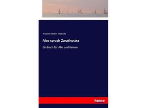 9783337200053 - Also sprach Zarathustra - Friedrich Nietzsche Kartoniert (TB)