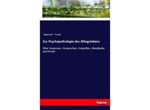 9783337200244 - Zur Psychopathologie des Alltagslebens - Sigmund Freud Kartoniert (TB)