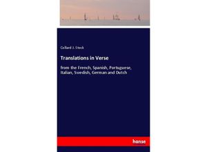 9783337231095 - Translations in Verse - Collard J Stock Kartoniert (TB)