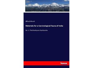 9783337269838 - Materials for a Carcinological Fauna of India - Alfred Alcock Kartoniert (TB)