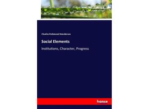 9783337277314 - Social Elements - Charles Richmond Henderson Kartoniert (TB)