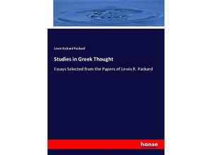 9783337278946 - Studies in Greek Thought - Lewis Richard Packard Kartoniert (TB)