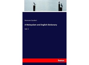 9783337288891 - A Malayalam and English Dictionary - Hermann Gundert Kartoniert (TB)