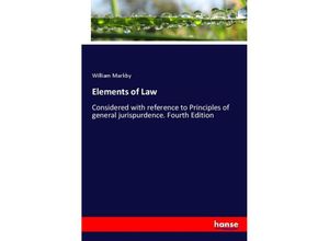 9783337312695 - Elements of Law - William Markby Kartoniert (TB)