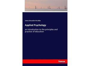 9783337313234 - Applied Psychology - James Alexander McLellan Kartoniert (TB)