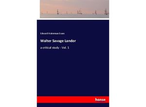 9783337314934 - Walter Savage Landor - Edward Waterman Evans Kartoniert (TB)