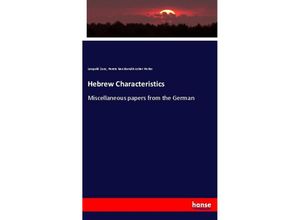 9783337316495 - Hebrew Characteristics - Leopold Zunz Perets ben Barukh Asher Perles Kartoniert (TB)