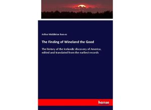 9783337317713 - The Finding of Wineland the Good - Arthur Middleton Reeves Kartoniert (TB)