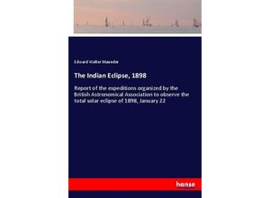 9783337323189 - The Indian Eclipse 1898 - Edward Walter Maunder Kartoniert (TB)