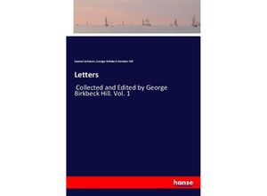9783337327026 - Letters - Samuel Johnson George Birkbeck Norman Hill Kartoniert (TB)