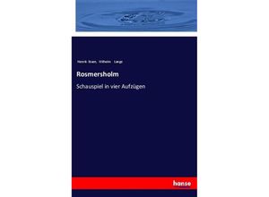 9783337351694 - Rosmersholm - Henrik Ibsen Wilhelm Lange Kartoniert (TB)