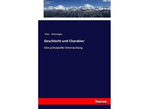 9783337362683 - Geschlecht und Charakter - Otto Weininger Kartoniert (TB)