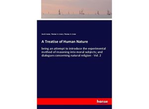 9783337368494 - A Treatise of Human Nature - David Hume Thomas H Green Thomas H Grose Kartoniert (TB)