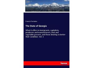 9783337373665 - The State of Georgia - Francis Fontaine Kartoniert (TB)