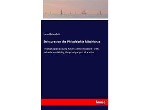 9783337382377 - Strictures on the Philadelphia Mischianza - Israel Mauduit Kartoniert (TB)